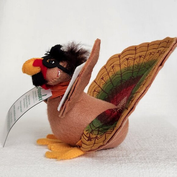 Annalee 7" Turkey in Disguise 2022 Thanksgiving Doll I'm Not a Turkey, NWT - Picture 4 of 5